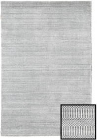 Bambus Grass Teppich - Grau 120X180 Grau Wolle/Bambus-Seide, Indien