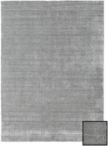 Bamboo Grass 210X290 Black/Grey Plain (Single Colored) Rug
