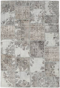  Patchwork Rug 157X234 Wool Grey/Light Grey Small Carpetvista