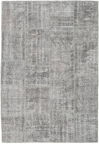  Patchwork Rug 158X231 Wool Grey/Light Grey Small Carpetvista