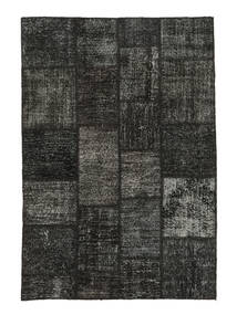  Patchwork Rug 138X201 Dark Grey/Grey Carpetvista