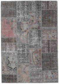 絨毯 パッチワーク 140X201 グレー/ダークグレー (ウール, トルコ)