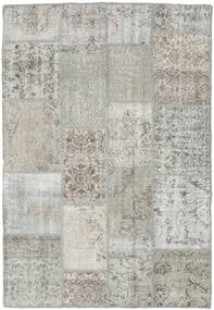 Patchwork Rug 137X200 Grey/Beige Wool, Turkey Carpetvista