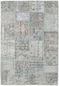  Patchwork Rug 159X231 Wool Grey/Light Grey Small Carpetvista