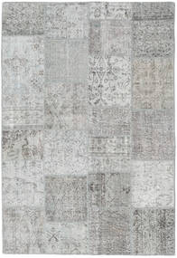  Patchwork Rug 158X230 Wool Grey/Light Grey Small Carpetvista