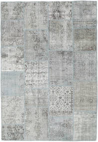  Patchwork Rug 159X231 Wool Grey/Dark Grey Small Carpetvista