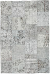  Patchwork Rug 159X234 Wool Grey/Light Grey Small Carpetvista