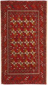  Orientalischer Turkaman Teppich 65X122 Wolle, Persien/Iran Carpetvista