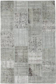  Patchwork Rug 159X236 Wool Grey/Light Grey Small Carpetvista