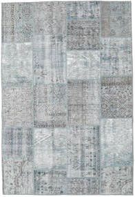  Patchwork Rug 156X230 Wool Grey/Light Grey Small Carpetvista