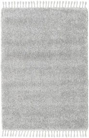 Boho 120X170 Small Silver Grey/Light Grey Plain (Single Colored) Rug