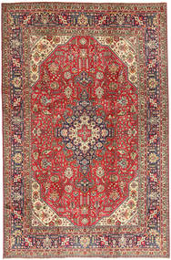 198X300 絨毯 オリエンタル タブリーズ レッド/ベージュ (ウール, ペルシャ/イラン) Carpetvista