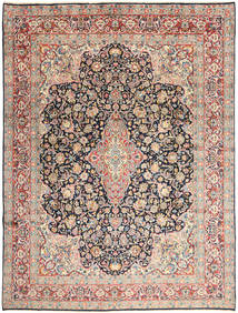 277X368 Tapete Kerman Oriental Bege/Vermelho Grande (Lã, Pérsia/Irão) Carpetvista