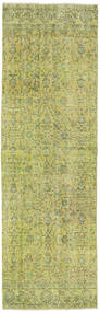  82X256 Colored Vintage Vloerkleed Tapijtloper Groen/Licht Groen Turkije Carpetvista