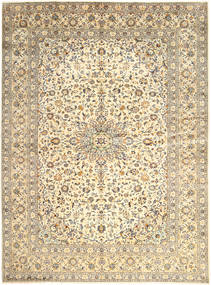 300X400 Keshan Rug Oriental Beige/Orange Large (Wool, Persia/Iran) Carpetvista