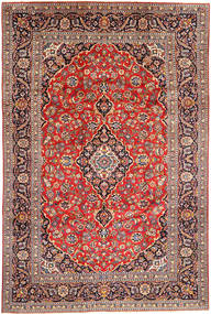 240X356 絨毯 カシャン オリエンタル レッド/ベージュ (ウール, ペルシャ/イラン) Carpetvista