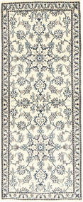 絨毯 ナイン 80X204 廊下 カーペット ベージュ/グレー (ウール, ペルシャ/イラン)