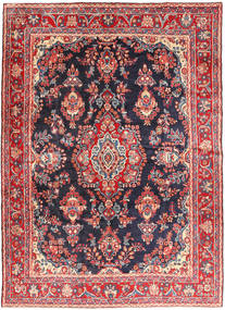 Hamadan Shahrbaf Teppich 215X292 Rot/Dunkelgrau Wolle, Persien/Iran Carpetvista