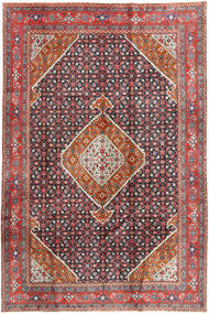 197X290 Ardebil Matta Orientalisk Röd/Mörkgrå (Ull, Persien/Iran) Carpetvista