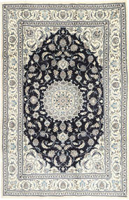 絨毯 ペルシャ ナイン 201X314 ベージュ/グレー (ウール, ペルシャ/イラン)