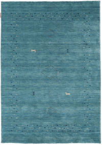 Loribaf Loom Fine Alfa 120X180 小 ブルー 単色 ウール 絨毯