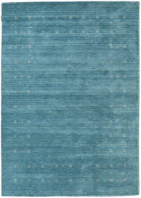  160X230 Jednobarwny Loribaf Loom Fine Delta Dywan - Niebieski Wełna
