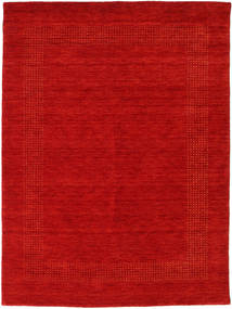 Handloom Gabba 140X200 Small Rust Red Plain (Single Colored) Wool Rug