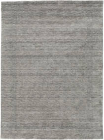 Handloom Gabba 210X290 Grey Plain (Single Colored) Wool Rug