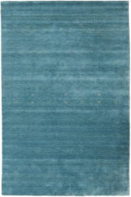 190X290 Loribaf Loom Fine Eta Rug - Blue Modern Blue (Wool, India)