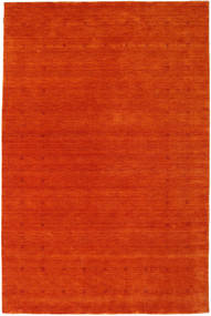  190X290 Plain (Single Colored) Loribaf Loom Fine Delta Rug - Orange Wool
