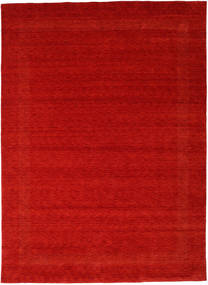 Handloom Gabba 240X340 Large Rust Red Plain (Single Colored) Wool Rug