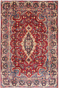  Orientalischer Yazd Teppich 206X309 Wolle, Persien/Iran Carpetvista