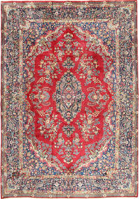 250X350 Yazd Matta Orientalisk Röd/Grå Stor (Ull, Persien/Iran) Carpetvista
