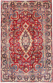  Persischer Yazd Teppich 200X305 Rot/Beige (Wolle, Persien/Iran)