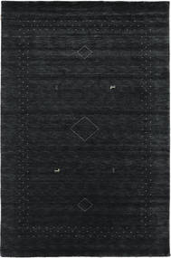 Loribaf Loom Fine Alfa Vloerkleed - Zwart/Grijs 290X390 Zwart/Grijs Groot Wol, India