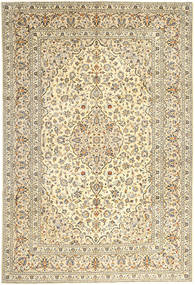 絨毯 ペルシャ カシャン 247X357 ベージュ/ライトグレー (ウール, ペルシャ/イラン)