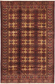 Tapete Turcomano 163X253 Vermelho Escuro/Castanho (Lã, Pérsia/Irão)
