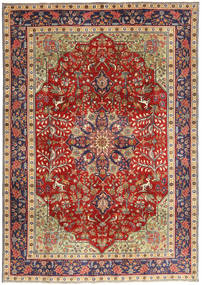 193X277 Dywan Orientalny Tebriz Patina Czerwony/Beżowy (Wełna, Persja/Iran) Carpetvista
