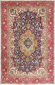 Tapete Tabriz 200X307 Vermelho/Bege (Lã, Pérsia/Irão)