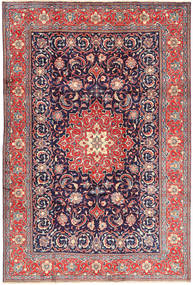 210X308 러그 오리엔탈 사로크 빨간색/진한 보라색 (울, 페르시아/이란) Carpetvista
