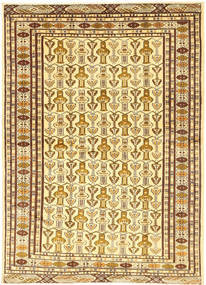 133X185 Alfombra Turkaman Oriental (Lana, Persia/Irán) Carpetvista