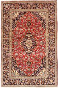 198X300 Dywan Orientalny Keszan Czerwony/Beżowy (Wełna, Persja/Iran) Carpetvista