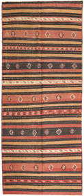 絨毯 キリム ファーシュ 157X380 廊下 カーペット 茶色/ベージュ (ウール, ペルシャ/イラン)