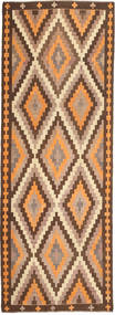  Persischer Kelim Fars Teppich 177X482 Läufer Braun/Orange (Wolle, Persien/Iran)