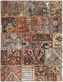 Patchwork Teppich 145X193 Wolle, Persien/Iran Carpetvista