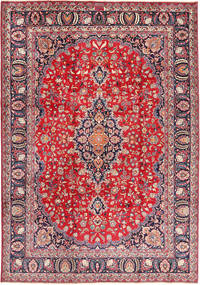 Tapete Mashad 243X345 Vermelho/Cinzento (Lã, Pérsia/Irão)