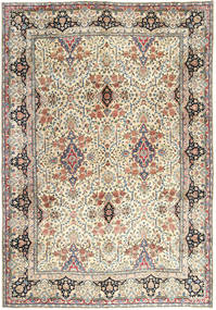 Yazd Teppich 305X430 Beige/Gelb Großer Wolle, Persien/Iran Carpetvista