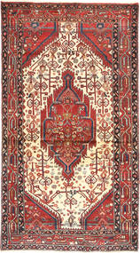 105X198 Tapis Hamadan D'orient Rouge/Beige (Laine, Perse/Iran) Carpetvista