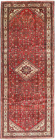  Perzisch Hosseinabad Vloerkleed 110X303 Tapijtloper Rood/Oranje (Wol, Perzië/Iran)