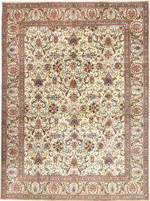 絨毯 ペルシャ タブリーズ 300X400 ベージュ/茶色 大きな (ウール, ペルシャ/イラン)